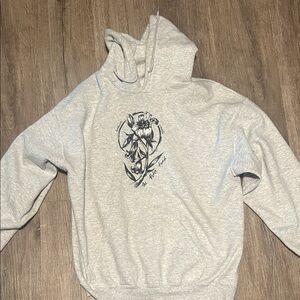 Gray Graphic Hoodie